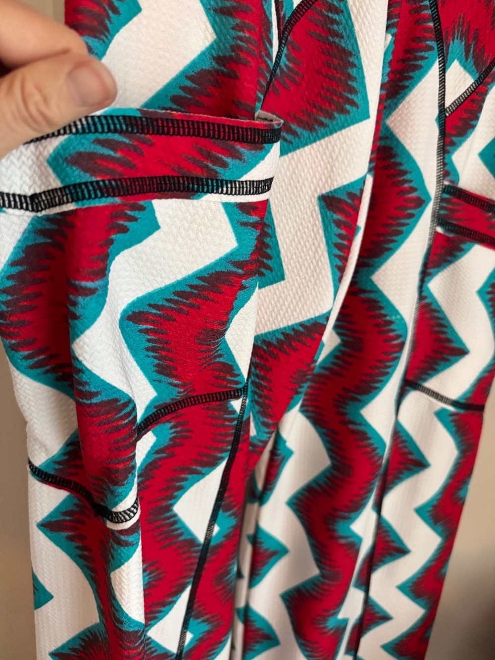 NWT, AUTUMN TENEYL DAPHNE PANTS IN FIRE AND ICE PRINT - Picture 7 of 14